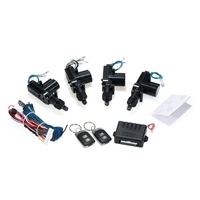 Kit de verrouillage central sans clé pour système de verrouillage universel à distance de voiture 12V avec 2 supports de télécommande