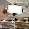 Kit de Vlogging pour téléphone pour enregistrement vidéo avec microphone Batterie intégrée Pare-brise à LED avec pince de téléphone Support antichoc pour trépied et câble TRS/TRRS