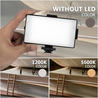 Kit de Vlogging pour téléphone pour enregistrement vidéo avec microphone Batterie intégrée Pare-brise à LED avec pince de téléphone Support antichoc pour trépied et câble TRS/TRRS
