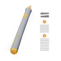 Kit gomme électrique gomme à crayon avec 22 recharges de gomme à effacer fournitures de papeterie gomme à piles pour étudiants artistes dessin peinture croquis dessin