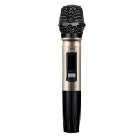Kit karaoké BT sans fil avec double microphone BT sans fil pour Smart TV / décodeur / ordinateur / téléphone intelligent boîte de karaoké rouge prise EU