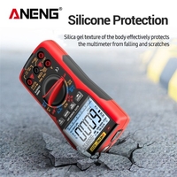 Kit multimètre numérique intelligent ANENG SZ17 avec ligne de combinaison 16 en 1 6000 comptes True RMS Rétroéclairage LCD à plage automatique Testeur électrique Voltmètre Ampèremètre Mesure de la température Multifonction Tension AC DC Capacit