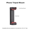 Kit vidéo pour smartphone portable Kit Vlog pour téléphone comprenant un trépied de bureau + un support pour téléphone avec support pour griffe porte-froid + un microphone à condensateur super-cardio de avec pare-brise Support anti-choc pour Smart