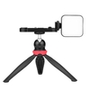 Kit vidéo Vlog avec plaque de montage pour trépied à tête sphérique LED