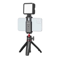 Kit Vlog vidéo pour téléphone Ulanzi avec trépied Selfie Stick LED lumière de remplissage support de pince de téléphone universel 1/4 montage de chaussure froide