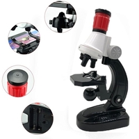 Kits scientifiques de microscope pour débutants pour enfants,  avec 100X 400X 1200X et LED,  meilleur cadeau pour l