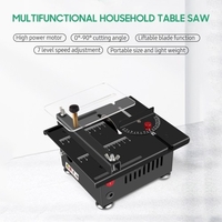 KKmoon 100W Multi-Functional Table Saw Mini Desktop Electric Saw Cutter (with blade flexible shaft and more accessories )