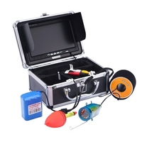 KKmoon® 15M détecteur de poisson sous-marin HD 1200TVL caméra pour la pêche sur glace / mer / rivière avec moniteur LCD 7 pouces