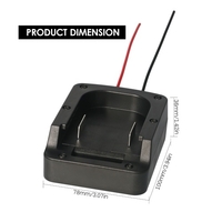 KKmoon 18V convertisseur adaptateur convertisseur de batterie Compatible avec Makita et Bosch 18V batterie au Lithium 18V outil électrique batterie Li-ion bricolage adaptateur accessoire