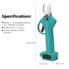 KKmoon 21V sécateur électrique sans fil élagage cisaillement efficace arbre fruitier bonsa élagage Branches Cutter outil d