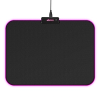 KKmoon 340 * 245 * 4mm RVB Tapis de souris de jeu souple Tapis de souris lumineux Tapis de souris d