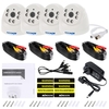 KKmoon 4 * 720P 1500TVL AHD intérieure Caméra Doom CCTV + 4 * Array de 60ft Surveillance Câble soutien IR-CUT Night View Lampes infrarouge 1/4 