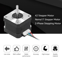 KKmoon 42 moteur pas à pas Nema17 moteur pas à pas moteur pas à pas 2 phases moteur pas à pas 42BYGH 1.6A moteur 4 fils pour imprimante 3D SMT Machine 2 pièces