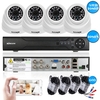 KKmoon 4CH canal Full 1080N AHD DVR HVR NVR + 4 * 1080 P AHD Dôme IR CCTV Caméra + 4 * 60ft Câble de Surveillance