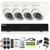 KKmoon 4ch Channel Full 960H / D1 800TVL Surveillance CCTV Système de sécurité DVR P2P Cloud Network Enregistreur vidéo numérique + 4 * Appareil intérieur + Câble 4 * 60ft