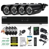 KKmoon® 4CH Channel Système de sécurité complet AHD 1080N / 720P avec disque dur de 1 To