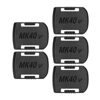 KKmoon 5 pièces de remplacement de support de batterie pour Makita 40V pince murale de batterie au lithium de type ceinture support d