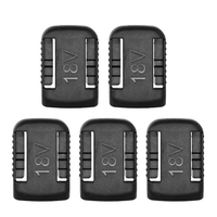 KKmoon 5 pièces support de stockage de batteries au lithium-ion support de batterie dédié Clip de support de batterie support de quai de remplacement pour batterie De-walt DCB200 18 / 20V batterie 14.4V-60V