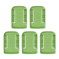 KKmoon 5 pièces support de stockage de batteries au lithium-ion support de batterie dédié Clip de support de batterie support de quai de remplacement pour batterie De-walt DCB200 18 / 20V batterie 14.4V-60V
