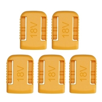 KKmoon 5 pièces support de stockage de batteries au lithium-ion support de batterie dédié Clip de support de batterie support de quai de remplacement pour batterie De-walt DCB200 18 / 20V batterie 14.4V-60V