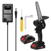 KKmoon 6 Inch Portable Mini Electric Infinitely Variable Speeds Pruning Saws 21V (Two Battery)