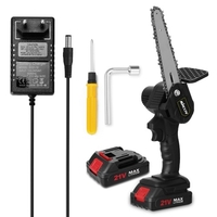 KKmoon 6 Inch Portable Mini Electric Infinitely Variable Speeds Pruning Saws 21V (Two Battery)