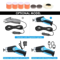 KKmoon 60W Mini machine de polissage avec allume-cigare 8500RPM polisseur de voiture à vitesse variable polisseuse électrique nettoyage polissage cirage machine outil de réparation des rayures de surface automobile dissolvant de rayures bleu