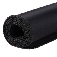 KKmoon 800 * 300 * 3mm Grande Taille Plaine Noir Extended Anti-dérapant résistant à l
