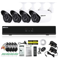 KKmoon 8CH Canal 4 pcs Bullet Caméras CCTV Surveillance DVR Système de Sécurité
