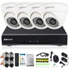 KKmoon 8ch Channel Full 960H / D1 800TVL Surveillance CCTV DVR Système de sécurité P2P Cloud Onvif Network Enregistreur vidéo numérique + 4 * Appareil intérieur + 4 * 60ft Cable
