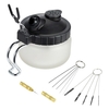 KKmoon Airbrush Nettoyage Pot En Verre Air Brush Titulaire Clean Peinture Jar Bouteille Pistolet de Lavage Laver Clean Outils Aiguille Brosse Set