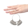 KKmoon Aluminium Anneau Sizer Mandrin Anneau Métallique Sizer Finger Sizing Stick Mandrel Tool avec Ring Sizer Jauge Set Ruban à mesurer pour la mesure de la taille de l
