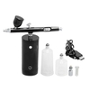 KKmoon Kit aérographe rechargeable USB compresseur aérographe portable pompe de pulvérisation pistolet aérographe à double action pour FX maquillage tatouage peinture hydratant
