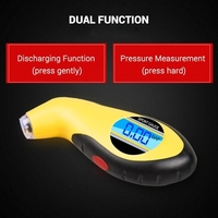 KKmoon LED jauge de pression de pneu numérique 0 ~ 150 PSI 4 unités commutables jauge de pneu de véhicule de haute précision moniteur de pression de gonflage électrique portable pour voiture camion moto vélo