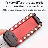 KKmoon Mini détecteur anti-espion,  détecteur de caméra espion Rechargeable par USB avec 12 LED infrarouges pour salle d