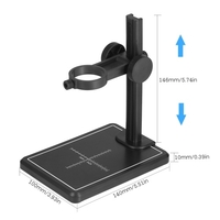 KKmoon Mini support de microscope numérique loupe caméra support de support réglable de haut en bas support de support universel grande base avec échelles pour microscope numérique