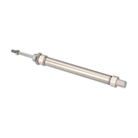 KKmoon Mini vérin pneumatique à air 16mm alésage 75mm course acier inoxydable Double Action simple tige Mini vérins pneumatiques