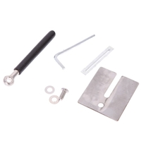 KKmoon Mise à niveau angle fixe couteau aiguiseur Kit Full métal acier inoxydable professionnel 4 affûtage pierres