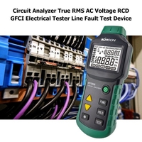 KKmoon MY5908 numérique LCD rétro-éclairage analyseur de Circuit véritable RMS tension ca RCD GFCI testeur électrique ligne dispositif de Test de défaut