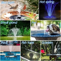 KKmoon Pompe de fontaine solaire 3W Fontaine de bain d