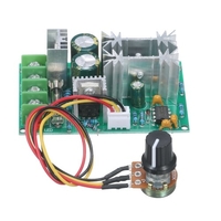 KKmoon PWM Commutateur de contrôleur de vitesse de moteur à courant continu DC 20A Régulateur de tension de courant 12V 24V 36V 48V DC PWM Module de pilote de moteur haute puissance avec bouton de réglage