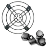 KKmoon Roues omnidirectionnelles Support de plante en pot mobile Support de plante roulante Support inférieur en acier métallique pour fleurs et plantes avec roues universelles