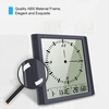 KKmoon Thermo-hygromètre multifonctionnel numérique Thermomètre et hygromètre et horloge carrée Horloge murale minimaliste avec alarme de calendrier et répétition de l