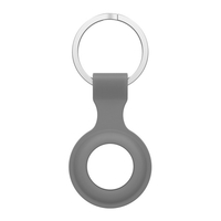 KKmoon Tracker Cover Holder Housse de protection en silicone pour remplacement pour AirTag Anti-Lost Anti-Scratch Finder Protector avec porte-clés