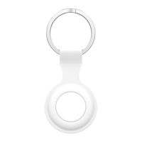 KKmoon Tracker Cover Holder Housse de protection en silicone pour remplacement pour AirTag Anti-Lost Anti-Scratch Finder Protector avec porte-clés