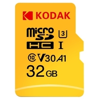 Kodak Micro SD Carte 32 Go 4K Carte mémoire U3 A1 V30 100 Mo / s