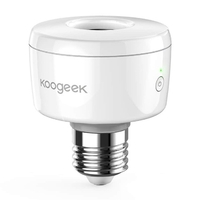 Koogeek Wi-Fi activé Smart Socket E26 Ampoule Moniteur Adaptateur Alimentation Fonctionne avec Apple HomeKit Soutien Siri Voice Control Home App