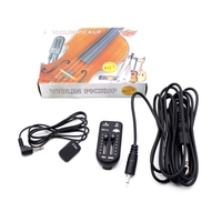 KQ-2 Piezo Reprise de Contact avec Transducteur Volume Controller Audio Tuner Autocollant Câble pour Guitare Violon Banjo Mandoline Ukulélé Instruments à Cordes Universel