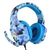 KUBITE T176 Casque de jeu 3, 5 mm + prise USB écouteur avec contrôle du volume du microphone réglable pour ordinateur portable PC Smart Phone