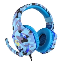 KUBITE T176 Casque de jeu 3, 5 mm + prise USB écouteur avec contrôle du volume du microphone réglable pour ordinateur portable PC Smart Phone